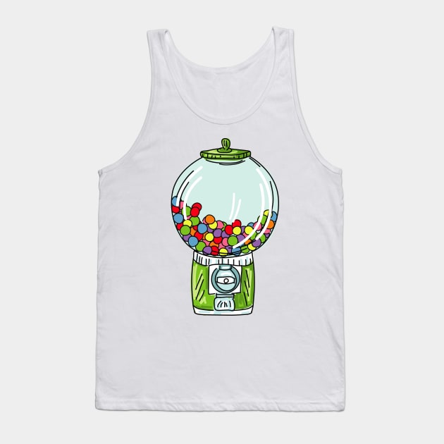 Retro Gumball Machine Tank Top by SWON Design